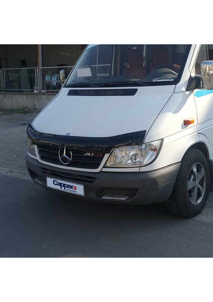 Mercedes Sprinter W901 Ön Kaput Koruyucu Rüzgarlık Deflektör Akrilik ABS 4mm Parlak Siyah 2000-2006 modelleri