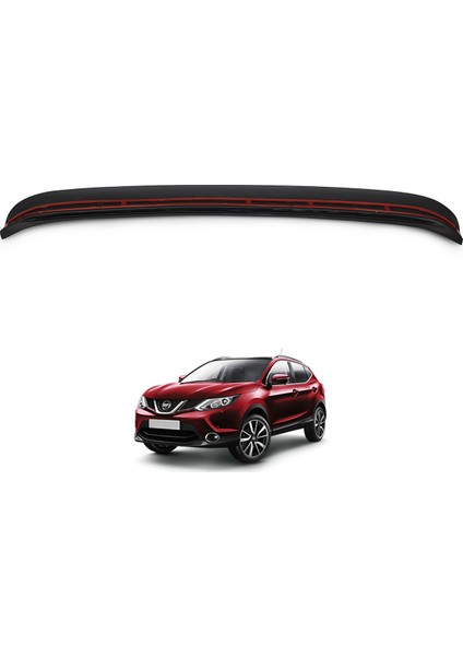 Nissan Qashqai Arka Tampon Eşiği Koruma Akrilik (ABS) Parlak Siyah 2014-2016