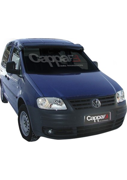 Volkswagen Caddy Ön Cam Güneşliği Siperlik Vizör Şapka Terek (Abs) Parlak Siyah 2004-2010