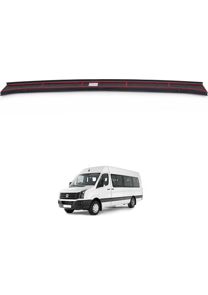 Volkswagen Crafter Arka Tampon Eşiği Koruma (ABS) Mat Siyah 2012-2017