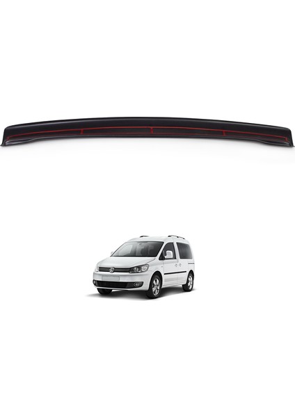 Volkswagen Caddy Arka Tampon Eşiği Koruma (ABS) Mat Siyah 2010-2015