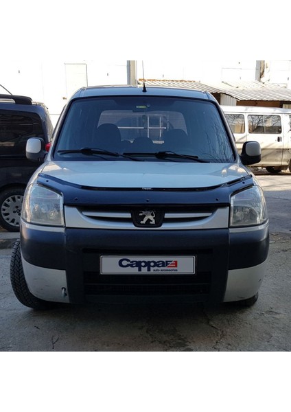 Peugeot Partner Ön Kaput Koruyucu Rüzgarlık Deflektör Akrilik ABS 4mm Parlak Siyah 2004-2008 fırsatları