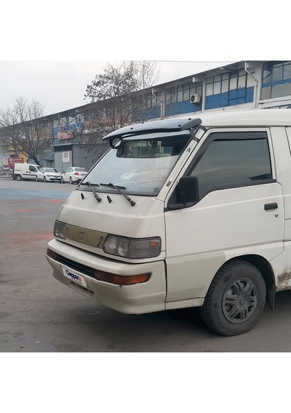 Mitsubishi L300 Ön Cam Güneşliği Siperlik Vizör Şapka Terek (Abs) Parlak Siyah 1990 ve Sonrası