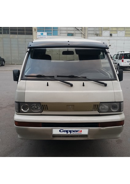 Mitsubishi L300 Ön Cam Güneşliği Siperlik Vizör Şapka Terek (Abs) Parlak Siyah 1990 ve Sonrası