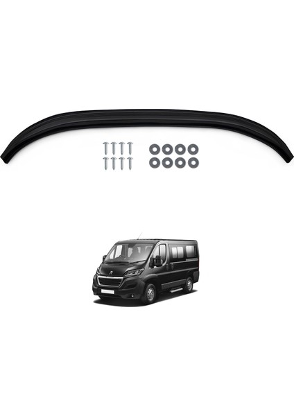 Peugeot Boxer Ön Tampon Lip Eki Karlık (ABS) Parlak Siyah 2014 ve Sonrası