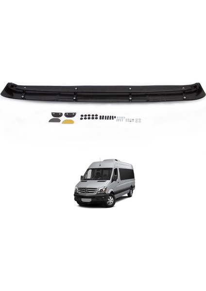 Mercedes Sprinter W906 Ön Cam Güneşliği Siperlik Vizör Şapka Terek (Abs) Parlak Siyah 2014-2018 fiyatları