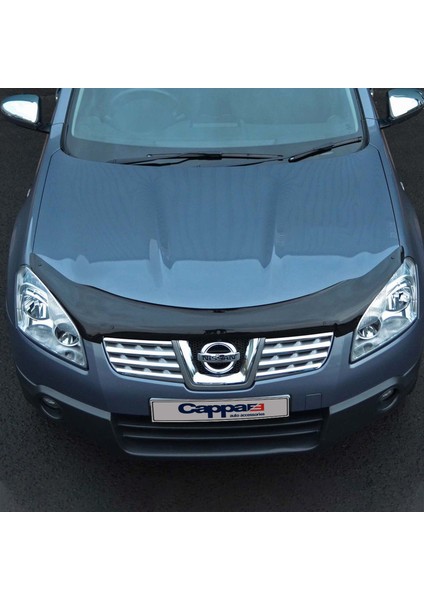 Nissan Qashqai Ön Kaput Koruyucu Rüzgarlık Deflektör Akrilik ABS 4mm Parlak Siyah 2007-2010 fırsatları