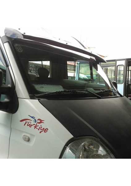 Renault Master Ön Cam Güneşliği Siperlik Vizör Şapka Terek (Abs) Parlak Siyah 1997-2010