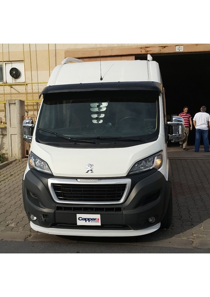 Peugeot Boxer Ön Cam Güneşliği Siperlik Vizör Şapka Terek (Abs) Parlak Siyah 2014 ve Sonrası