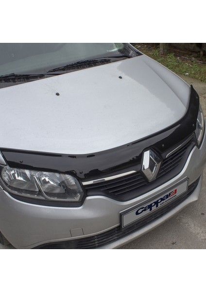 Renault Symbol Ön Kaput Koruyucu Rüzgarlık Deflektör Akrilik ABS 4mm Parlak Siyah 2013 ve Sonrası fırsatları