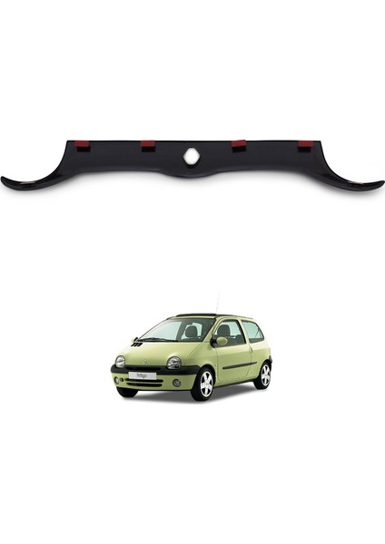 Renault Twingo Ön Kaput Koruyucu Rüzgarlık Deflektör Akrilik ABS 4mm Parlak Siyah 1993-2002