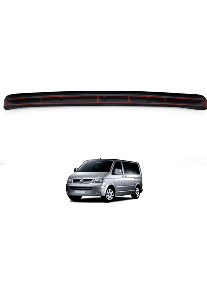 Volkswagen T5 Transporter Arka Tampon Eşiği Koruma Akrilik (ABS) Parlak Siyah 2003-2009