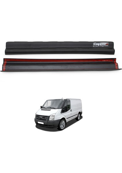 Ford Transit Kapı Eşiği Koruma (ABS) Mat Siyah 2 Parça 2006-2013