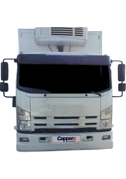 Isuzu NPR Ön Cam Güneşliği Siperlik Vizör Şapka Terek (Abs) Parlak Siyah 2010 ve Sonrası