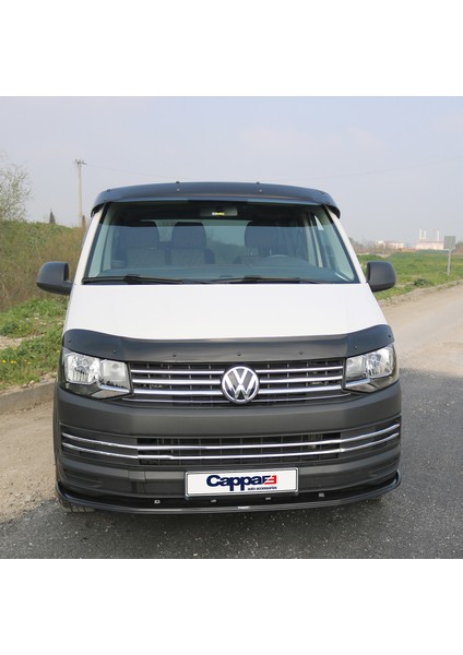 Volkswagen T6 Trasnporter Ön Cam Güneşliği Siperlik Vizör Şapka Terek (Abs) Parlak Siyah 2015 ve Sonrası