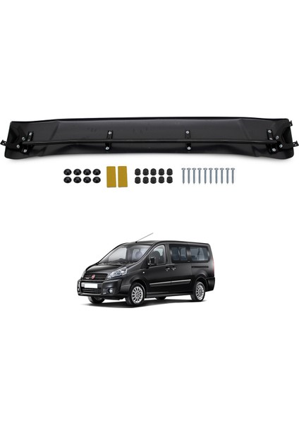 Fiat Scudo Ön Cam Güneşliği Siperlik Vizör Şapka Terek (Abs) Parlak Siyah 2007-2016