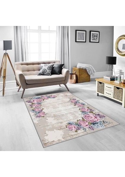 Dekoratif Özel Tasarım Modern Yıkanabilir İnce Kaymaz Taban Halı