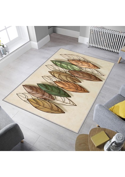 Dekoratif Özel Tasarım Modern Yıkanabilir İnce Kaymaz Taban Halı