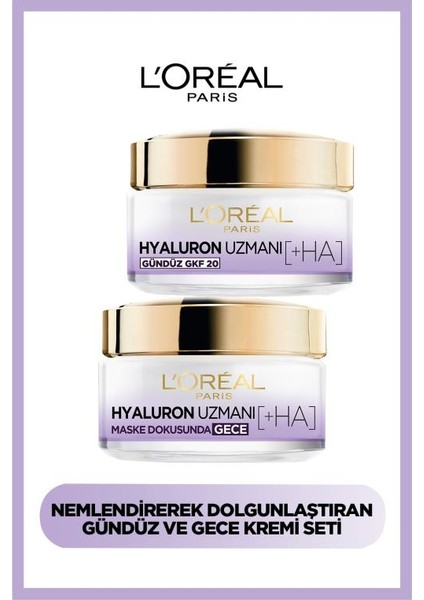 Loreal Paris Hyaluron Expert Gündüz + Gece Kremi Hyaluron Set