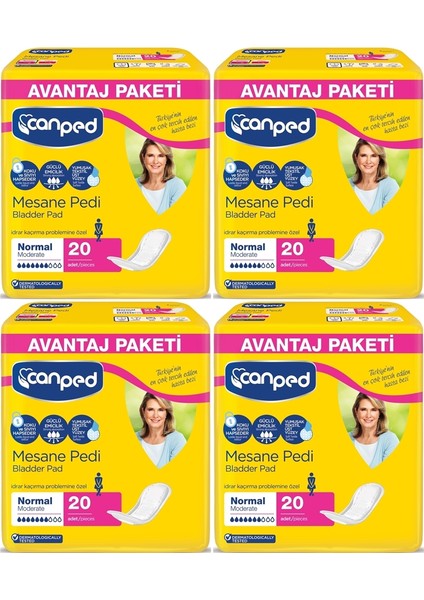 Mesane Pedi Orta Boy Normal 20 x 4-80 Adet Avantaj Paketi