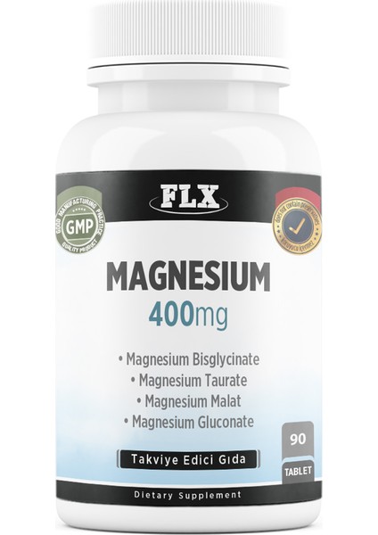 Magnesium Bisglisinat Malat Taurat Glukonat 90 Tablet