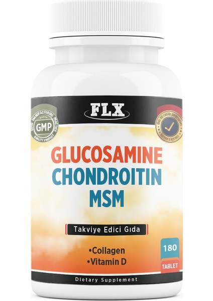 Glucosamine Chondroitin Msm Collagen Vitamin D 180 Tablet