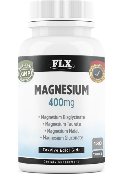 Magnesium Bisglisinat Malat Taurat Glukonat 180 Tablet
