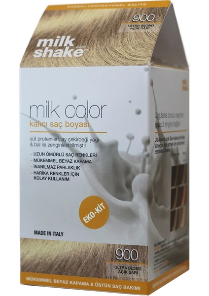 Milk-Shake Milk Color Kalıcı Saç Boyası 900 Ultra Açık Sarı