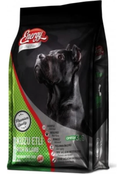 Kuzu Etli ve Pirinçli Yetişkin Köpek Maması 1kg