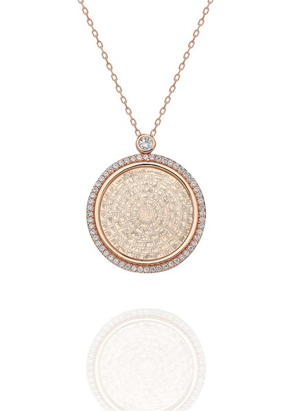 925 Ayar Gümüş Rose Esmaül Hüsna Kadın Gümüş Kolye