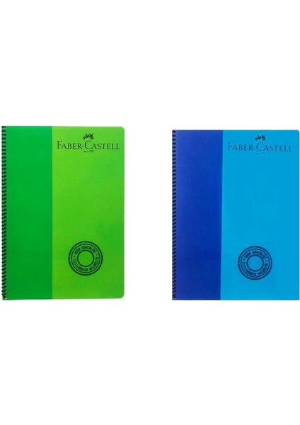 Bicolor Spiralli Defter 100 Yaprak A4 Kareli 2'li