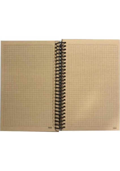 Kraft Spiralli Defter 80 Yaprak Kareli 16 x 23 cm