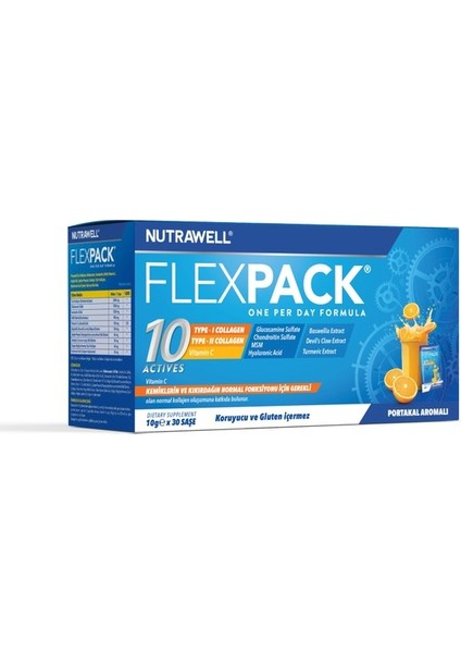 Flexpack Kollajen Portakal Aromalı Glutensiz