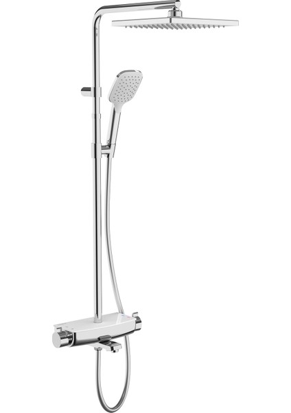 Mira Termostatik 3 Yönlü Duş Kolonu Beyaz
