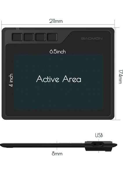 S620 6.5x4 Grafik Tablet