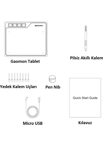 S620 6.5x4 Grafik Tablet