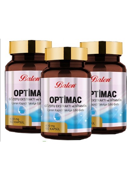 Optimac Göz Otu Ekstratı Içeren Kapsülü 630 Mg - 3 Adet