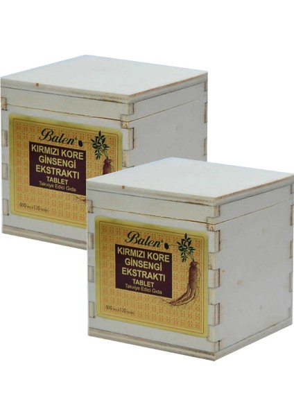Kırmızı Kore Ginseng Tablet 600 Mg x 120 Tablet - 2 Kutu