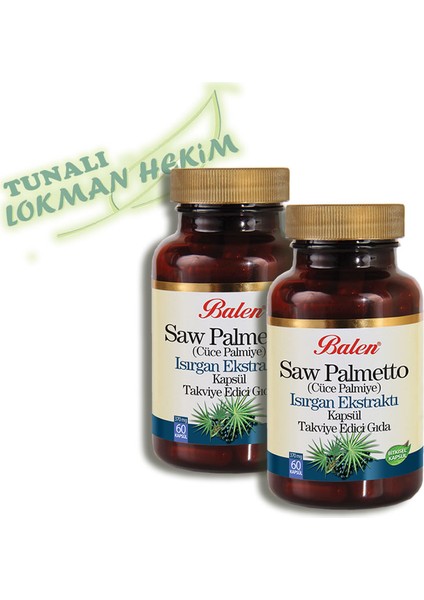 2 Kutu Balen Saw Palmetto & Isırgan & Çinko Kapsül