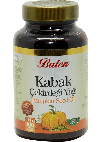 Bal Kabak Çekirdeği Yağı Yumuşak Softjel Kapsül x 3AD