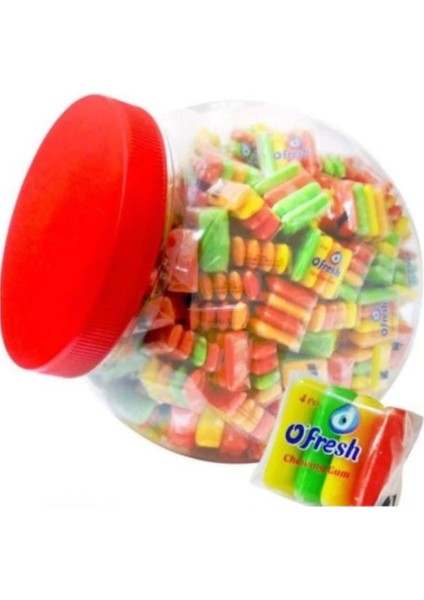 Tutti Frutti Aromalı 4'lü Sakız x 200 - 1 kg