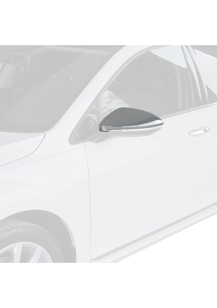 Volkswagen Golf 7 Krom Ayna Kapağı 2 Parça Çelik 2014 Model ve Sonrası modelleri
