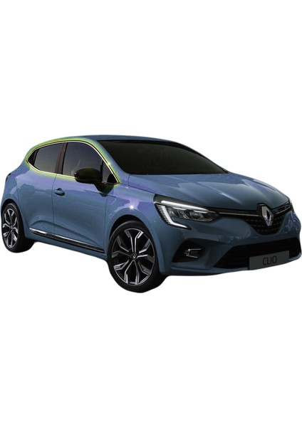 Renault Clio 5 Krom Cam Çerçevesi 12 Parça Çelik 2020 ve Sonrası