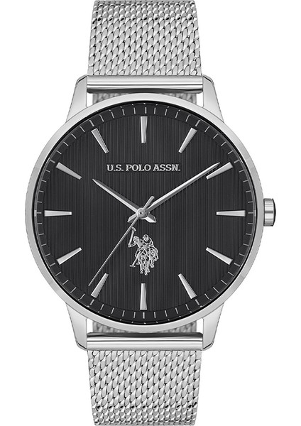 Erkek Kol Saati 5 ATM Metalik Gri Kordon 41 mm Yuvarlak Kasa Tasarımı