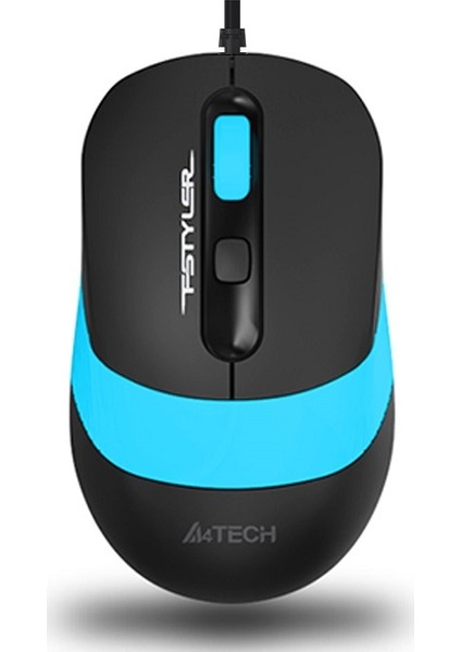 A4 TECH FM10 USB 1600dpi Optic Siyah/Mavi Mouse