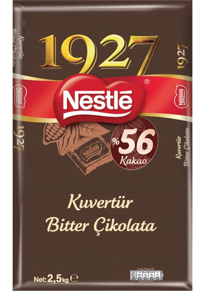 1927 Bitter Kuvertür Çikolata 2,5 kg