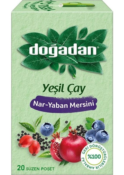Yeşil Çay Nar Yaban Mersini 20'li Paket