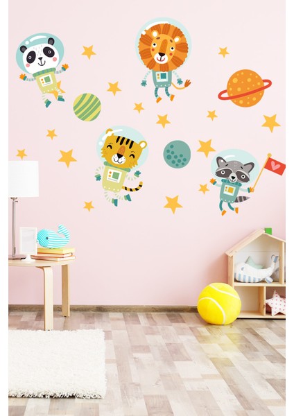 Kt Decoration Uzay Temalı Çocuk Duvar Odası Stickerı modelleri