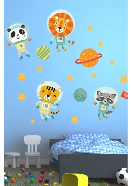 Kt Decoration Uzay Temalı Çocuk Duvar Odası Stickerı fırsatları