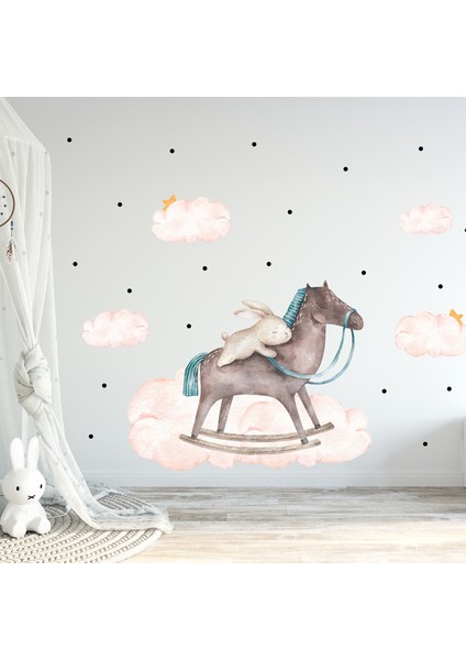 Kt Decoration Sallanan At Duvar Sticker Seti fiyatları